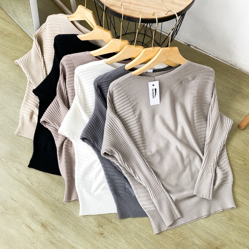 Yoluta Sweater Atasan Rajut Wanita Lengan Panjang Bahan Halus Adem Bodycin Korean Style Terbaru Alls