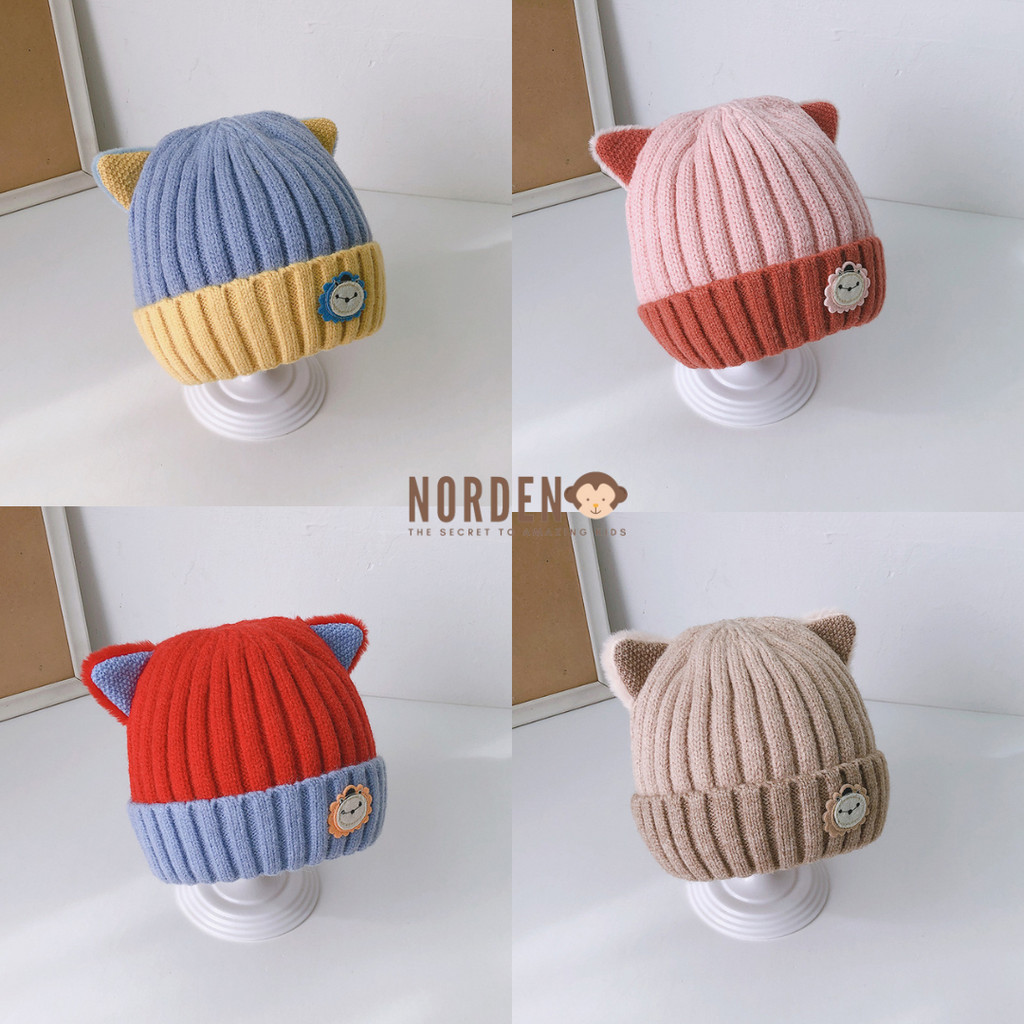 [ND] Topi Rajut Kuping Bayi / Topi Kuping Lucu Rajut Anak