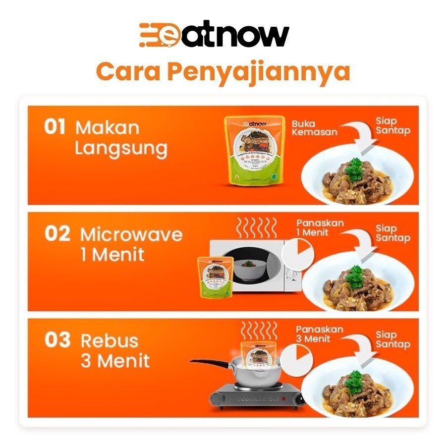 

Promo 7.7 EatNow Bundle Isi 6 - Beef Yakiniku - Chicken Teriyaki