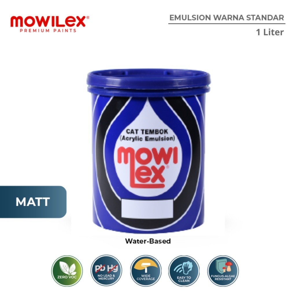 Mowilex Emulsion Cat Tembok Interior 1 Liter