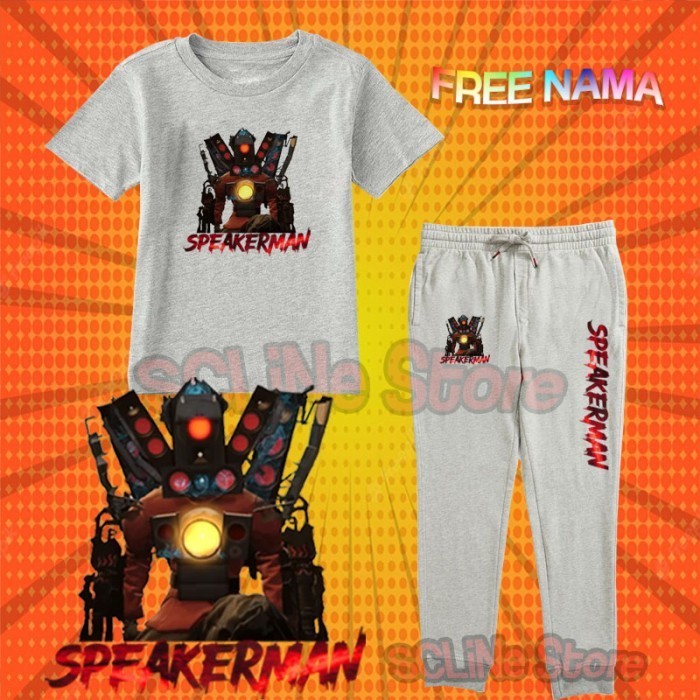 Baju Kaos Anak Titan Speakerman Setelan Anak Motif Titan Speakerman