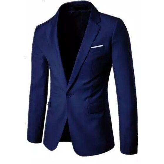 Blazer Jas Pria Dewasa Slimfit Jas Formal Laki2 Jas Kerja Warna Navy