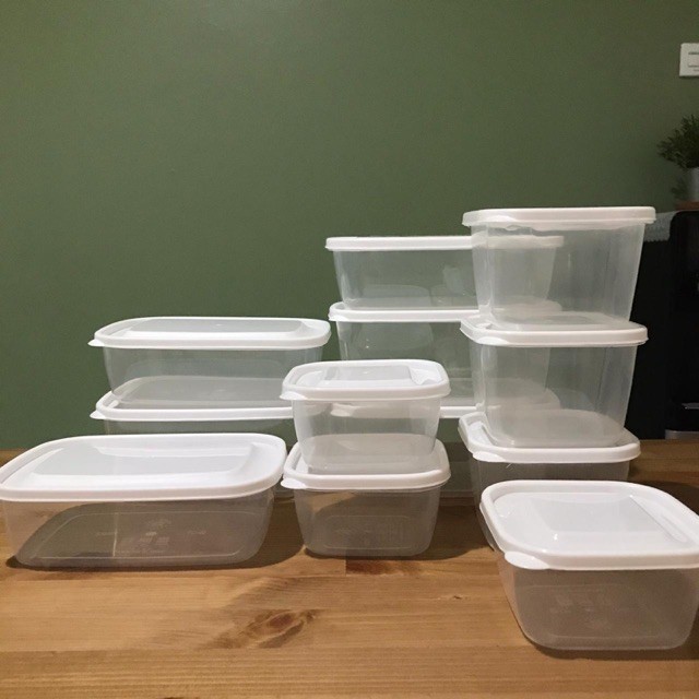 Fresh set Green leaf Food Container set of 12