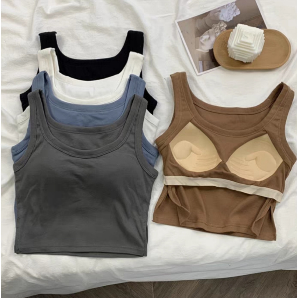 TANKTOP BRA ZAMZAM (B-169)|| BRA FASHION GYM BRA OLAHRAGA PUSH UP WANITA TANPA KAWAT ELASTIS IMPORT 