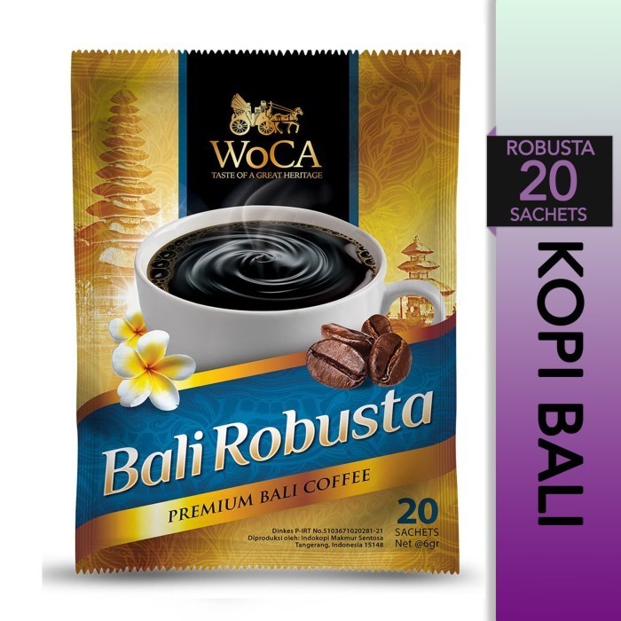 

[Coffee New] WoCA Kopi Bubuk Bali Robusta 20 Sachets