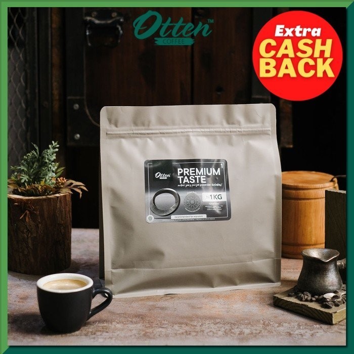 

[Coffee New] Premium Taste - Kopi House Blend 1 Kg - Biji Bubuk Otten - Wholebean