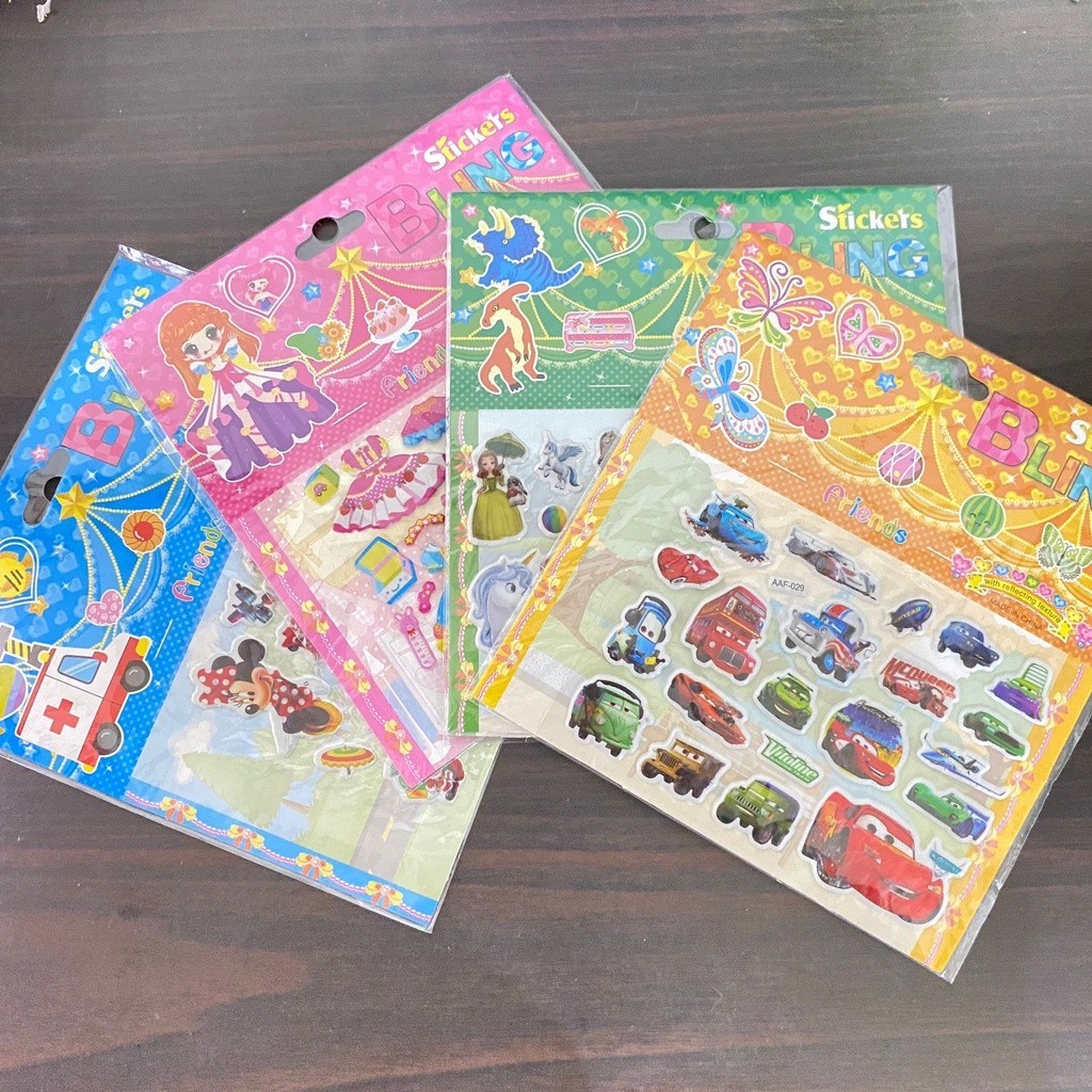 

Mainan sticker anak timbul motif random
