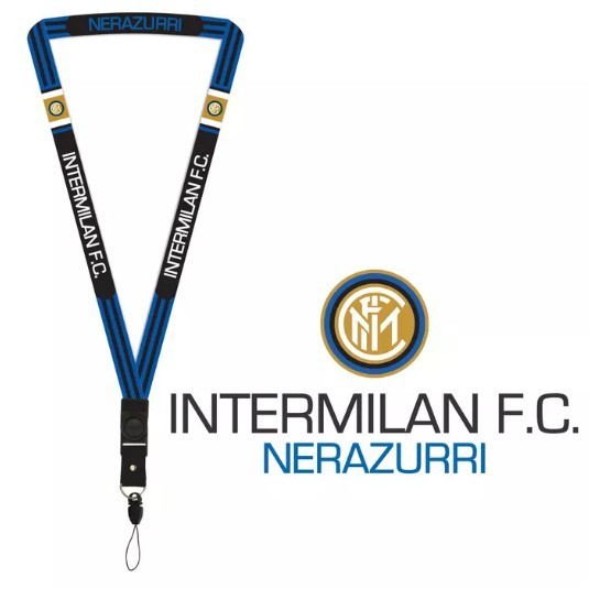 Tali Lanyard Custom FC Intermilan / Custom Lanyard Tali Gantungan Kunci HP POD ID Card