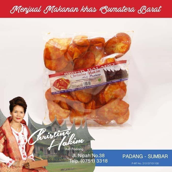 

Terbaru Keripik Singkong Balado Bulat Christine Hakim 250gr ASLI Padang