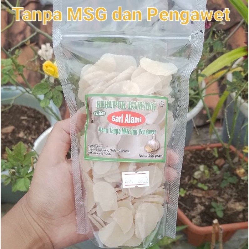 

KERUPUK BAWANG SARI ALAMI 200GR TANPA MSG & PENGAWET