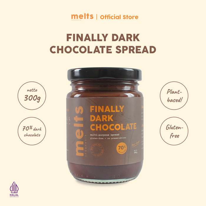 

[BEST] Melts Finally Dark Chocolate Spread | Selai Cokelat Plant Based Vegan