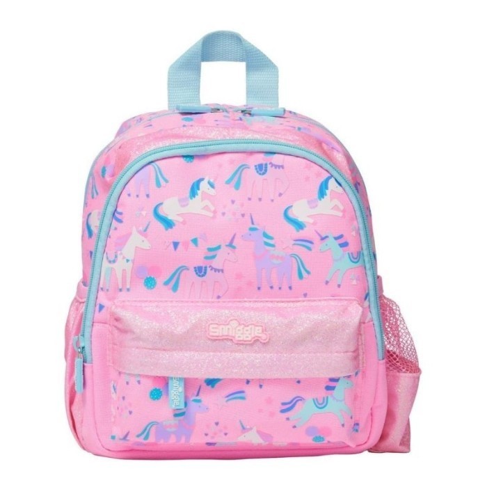 Smiggle Glide Teeny Tiny backpack umur 2-3 tahun - Shark biru