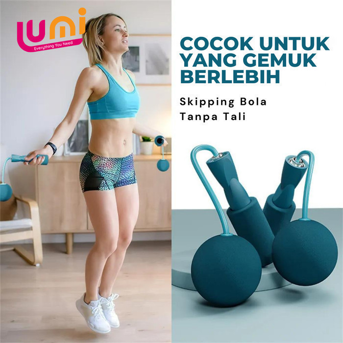 tali lompat tali skipping olahraga premium alat latihan jantung Termurah Import