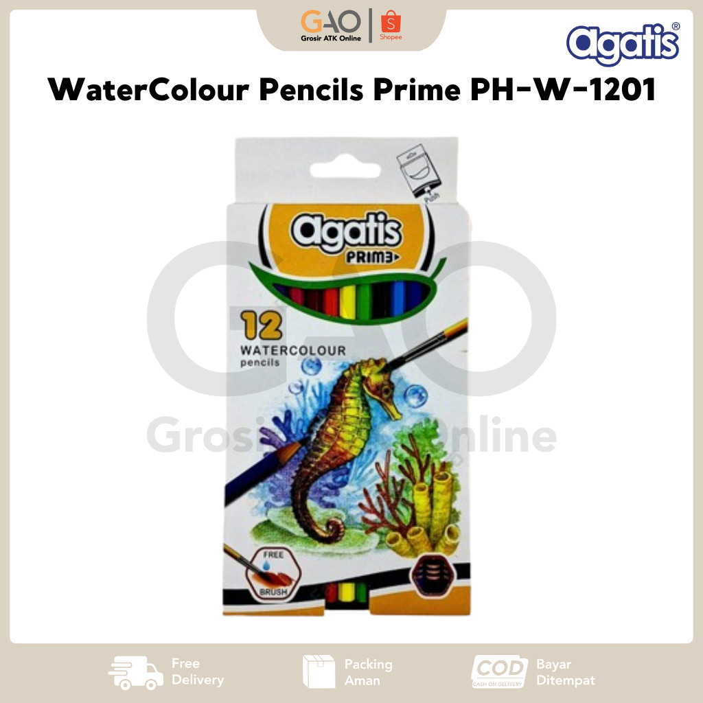 

WaterColour Pencils Agatis Prime 12 Warna PH-W-1201