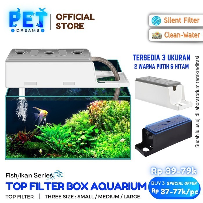 Top Filter Box Aquarium / Box Filter Aquarium / Filter Atas Aquarium
