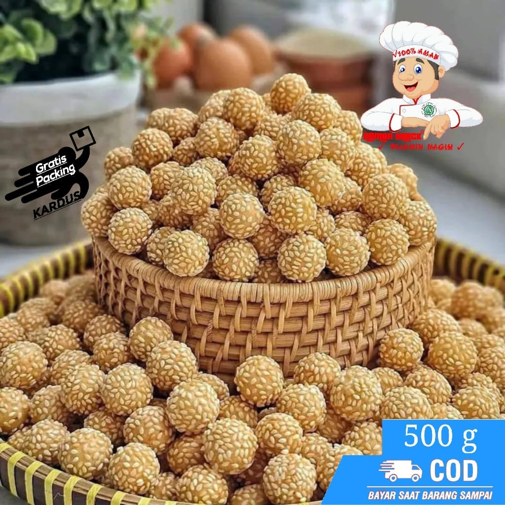 

MAKANAN RINGAN CIPUT WIJEN KUNING 500g / ONDE MINI COKLAT | SNACK KILOAN MURAH - RASA DIJAMIN NAGIH / GRATIS ONGKIR