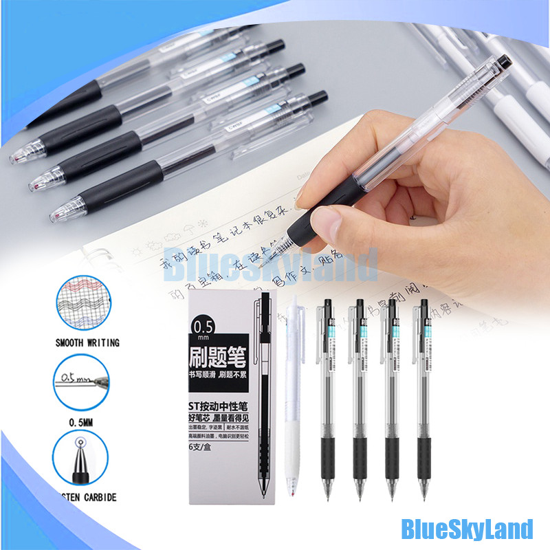

Pena Gel Simple Pen White Black Mekanik 0.5mm Aesthetic Pen / Pulpen Gel Mekanik Polos / Pena Gel Berkualitas Tinggi