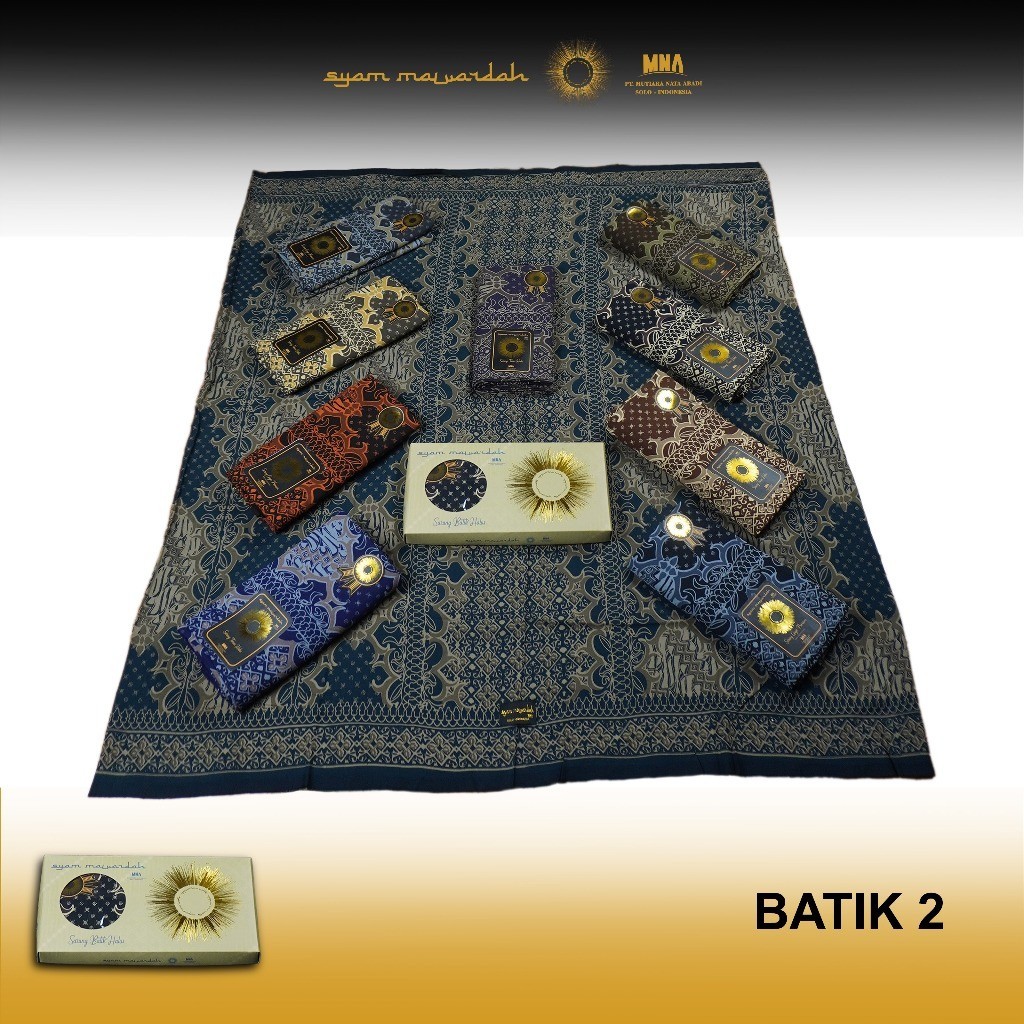 Sarung Batik Rayon Premium Rayon Viscose Syam Mawardah Motif 2