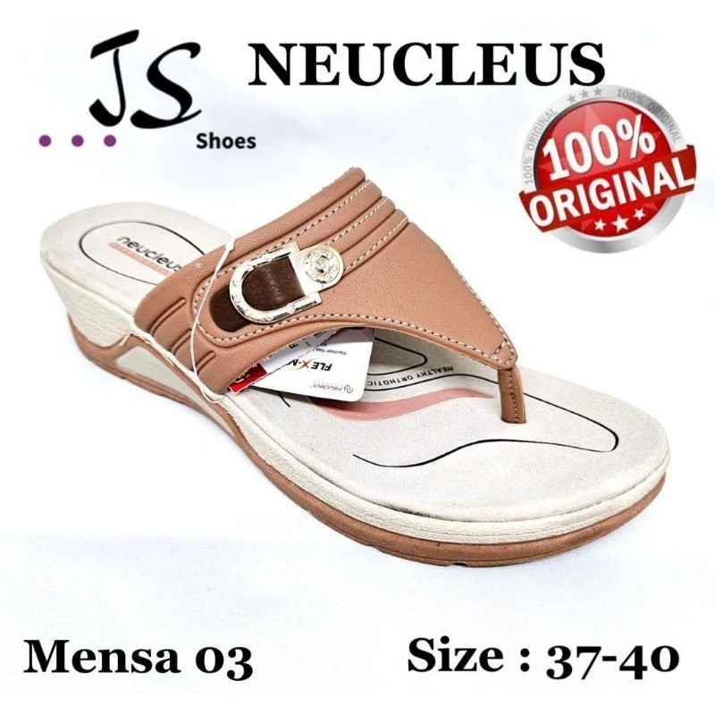 NEUCLEUS MENSA 03 - SANDAL WEDGES JEPIT CASUAL WANITA DEWASA MERK NEUCLEUS