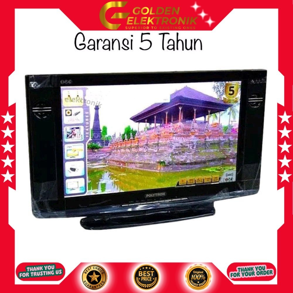 LED TV POLYTRON PLD 24V223 / 24V123 SEMI TABUNG LED TV 24 INCH DIGITL TV DVB-T2