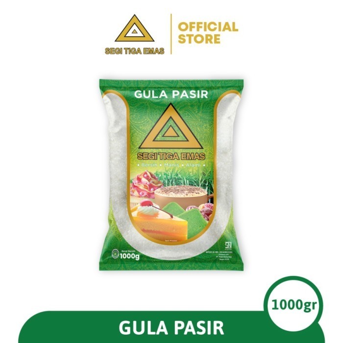 

Gula Pasir Segi Tiga Emas 1 kg - Twinpack