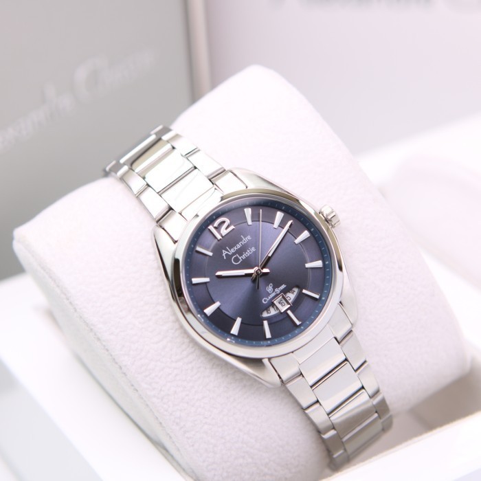 ALEXANDRE CHRISTIE AC8679 / AC 8679 SILVER BLUE WANITA. ORIGINAL