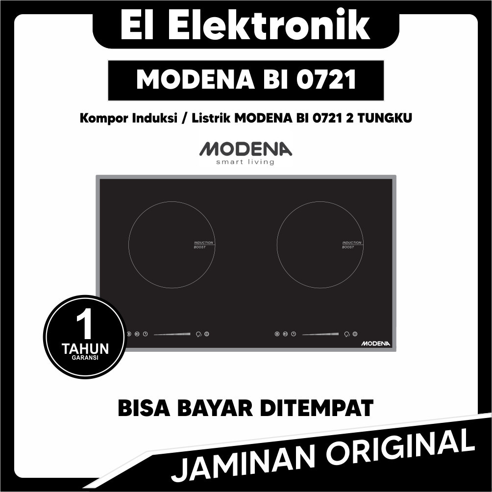 FROMO SPESIAL Kompor Induksi / Listrik MODENA BI 0721 2 TUNGKU