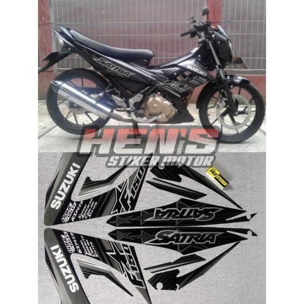Striping Satria F FU 2014 BINTANG 150 Satria Fu hitam