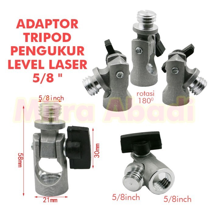 Adaptor Extension Tripod / Pengukur LASER 5/8 INCH - 5/8"