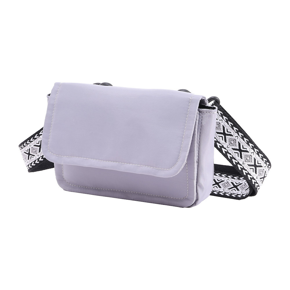

Mini Fanny Pack crossbody Purple Belt Bag for Women Fashionable Waterproof Waist Pack cell phone bag with Adjustable Strap