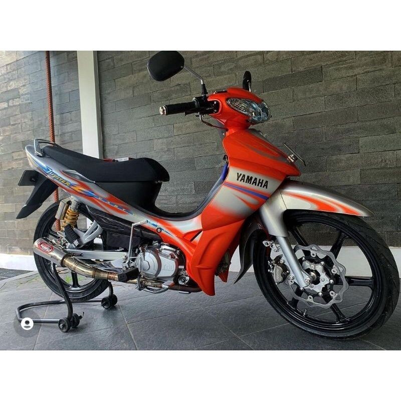 STRIPING STANDAR ORI LIST STIKER JUPITER Z TAHUN 2005 SILVER OREN JUPITER Z 2005 CW