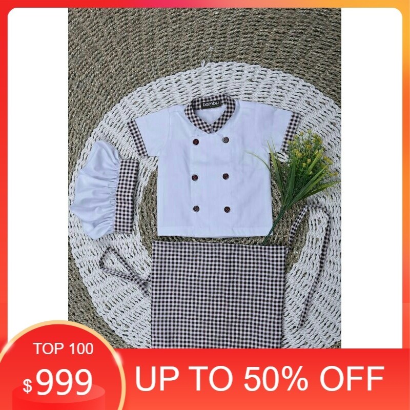 Baju Chef / Baju Koki anak anak / kostum Chef