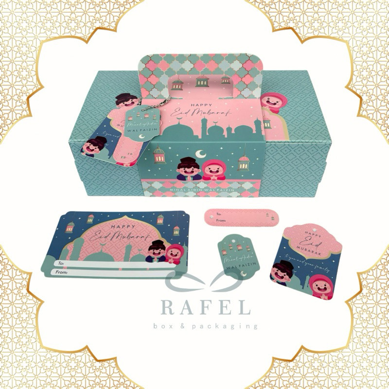 

[READY HARGA GROSIR] 5 Set Box Tenteng Idul Fitri Amira 22x11.5x7 cm 25x12x5.5 cm [BISA COD]
