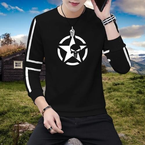 Baju kaos distro lengan panjang kekinian / baju pria lengan panjang / atasan pria dewasa / baju kaos