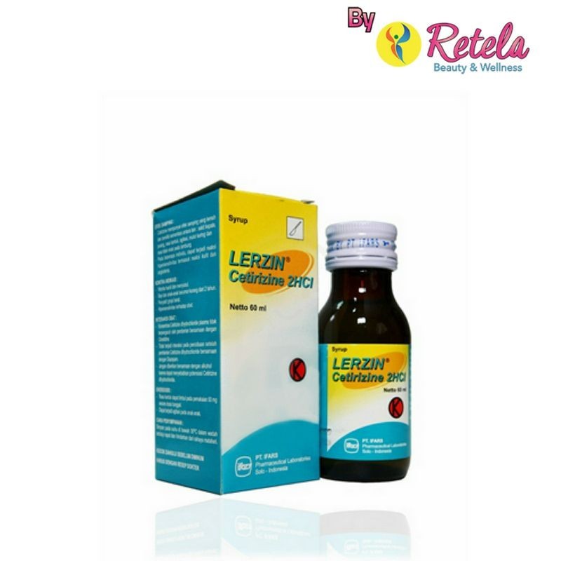 LERZIN SYRUP 60ML ORIGINAL / OBAT ALERGI / CETIRIZIN