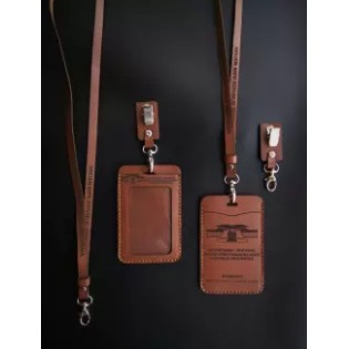 

Name Tag Kulit Custom, Id Card Holder, Id Holder