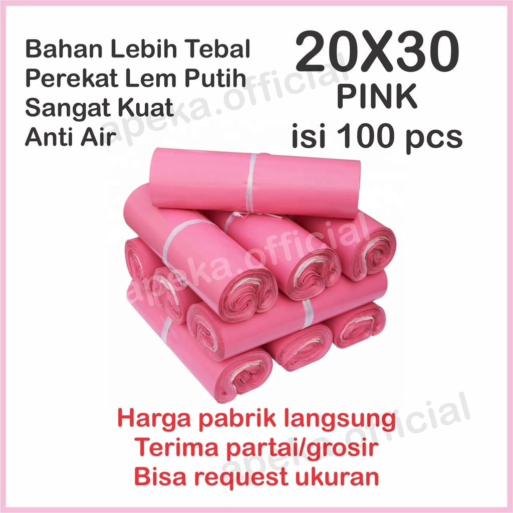 

PLASTIK POLYMAILER POLYMER POLIMER PACKINGAN ONLINE SHOPE AMPLOP PLASTIK UK 20X30CM