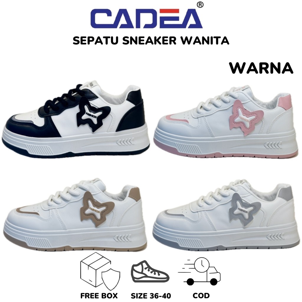 SGD Sepatu Wanita Sneakers Casual Sport Shoes Putih C05