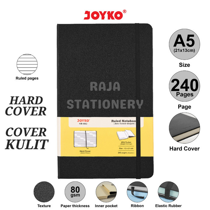 

THOS Joyko Notebook A5 Agenda Diary / Buku Tulis Garis Jurnal Joyko NB-663