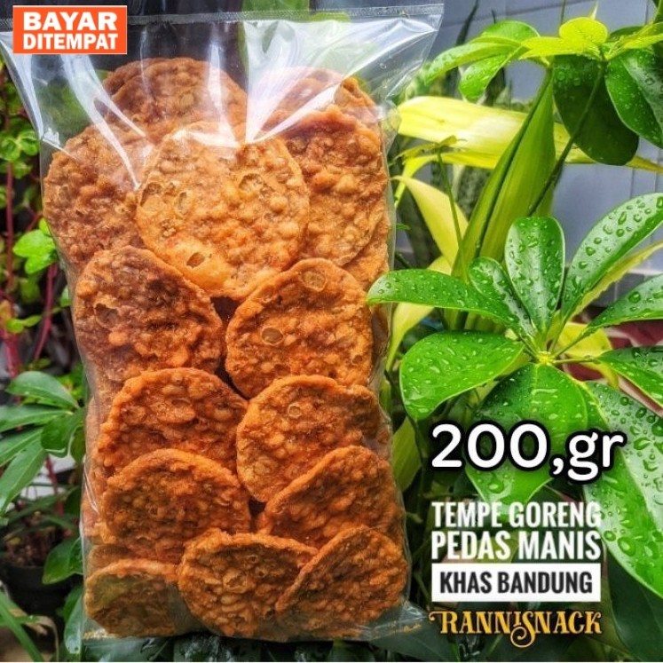 

Keripik tempe original manis pedas bandung.