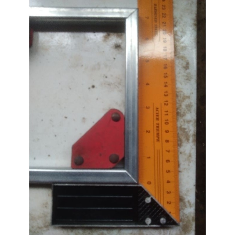 besi hollow galvanis 15 x 15cm potong siku