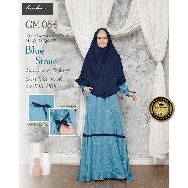ORIGONAL HAITWO Gamis Premium Dewasa Gm 084 Dress Muslim Terbaru  Gamis Syar'i Terbaru 2024 Set Khim