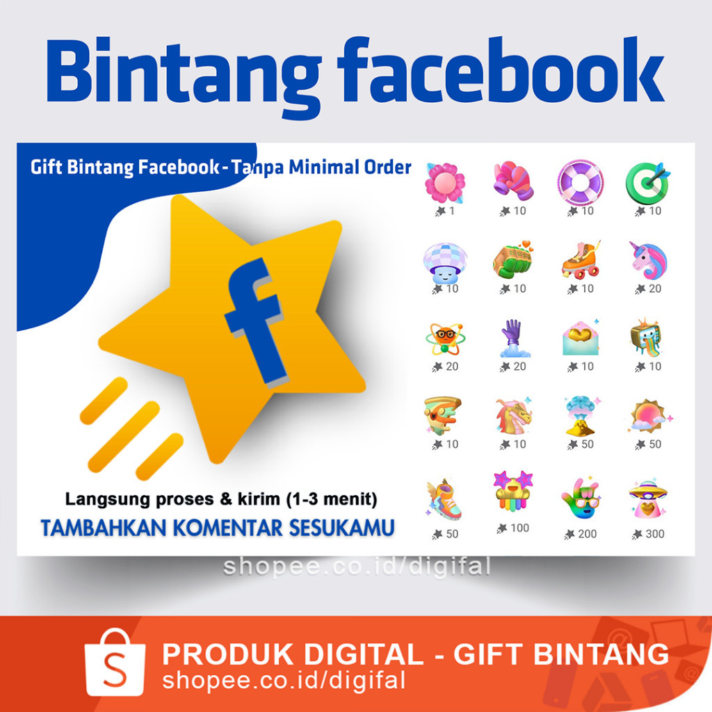 GIFT BINTANG FB PRO, FACEBOOK PRO, PROFESSIONAL/FANPAGE - PALING RECOMENDED