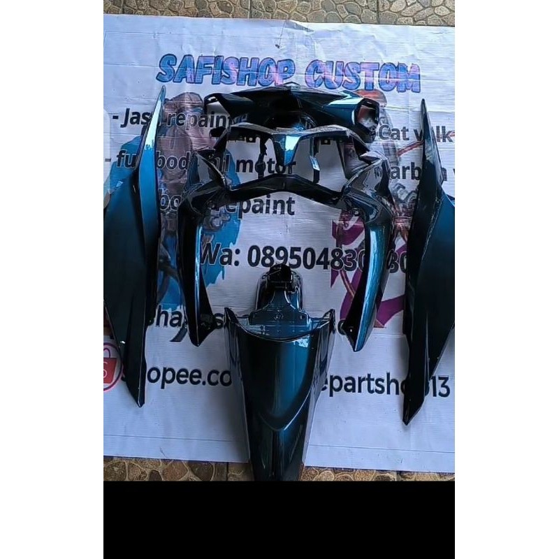 full body halus vario 125 old kzr hitam lembayung biru