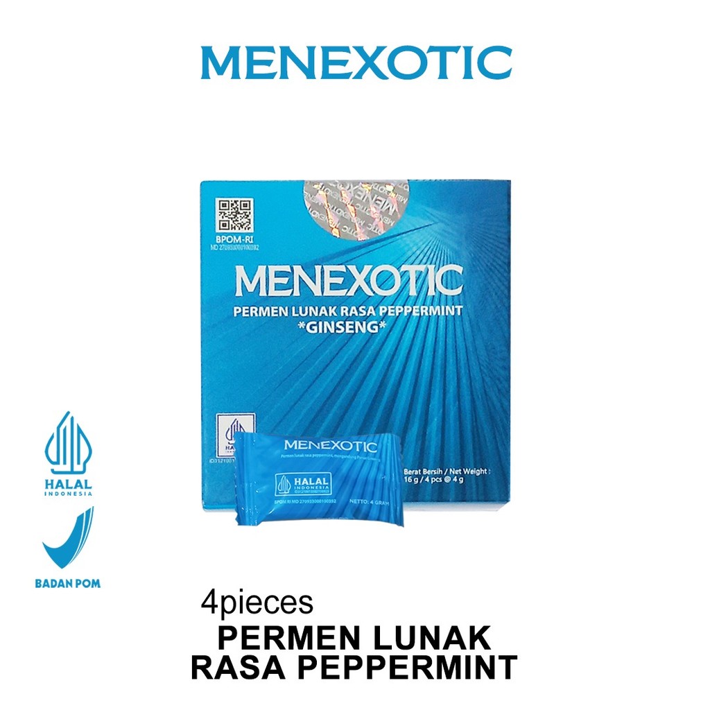 

MenExotic Candy isi 4 / Pemen Ginseng isi 4