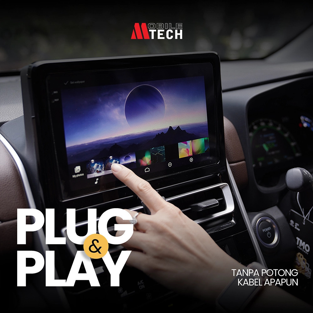 MobileTech Head Unit Mobil Android Suzuki Karimun Double Din 9/10 inch IPS Screen CarPlay Android Au