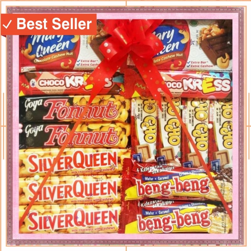

Hampers Pacar Valentine Kreatif Murah / HAMPERS COKLAT GIFTBOX SET PAKET SPECIAL / KADO ULTAH/ VALENTINE/ WISUDA
