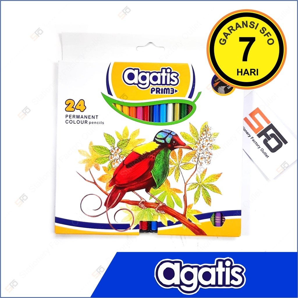 

Alat Tulis Murah Pensil Warna Agatis Prime isi 24 - SFO Semarang Official