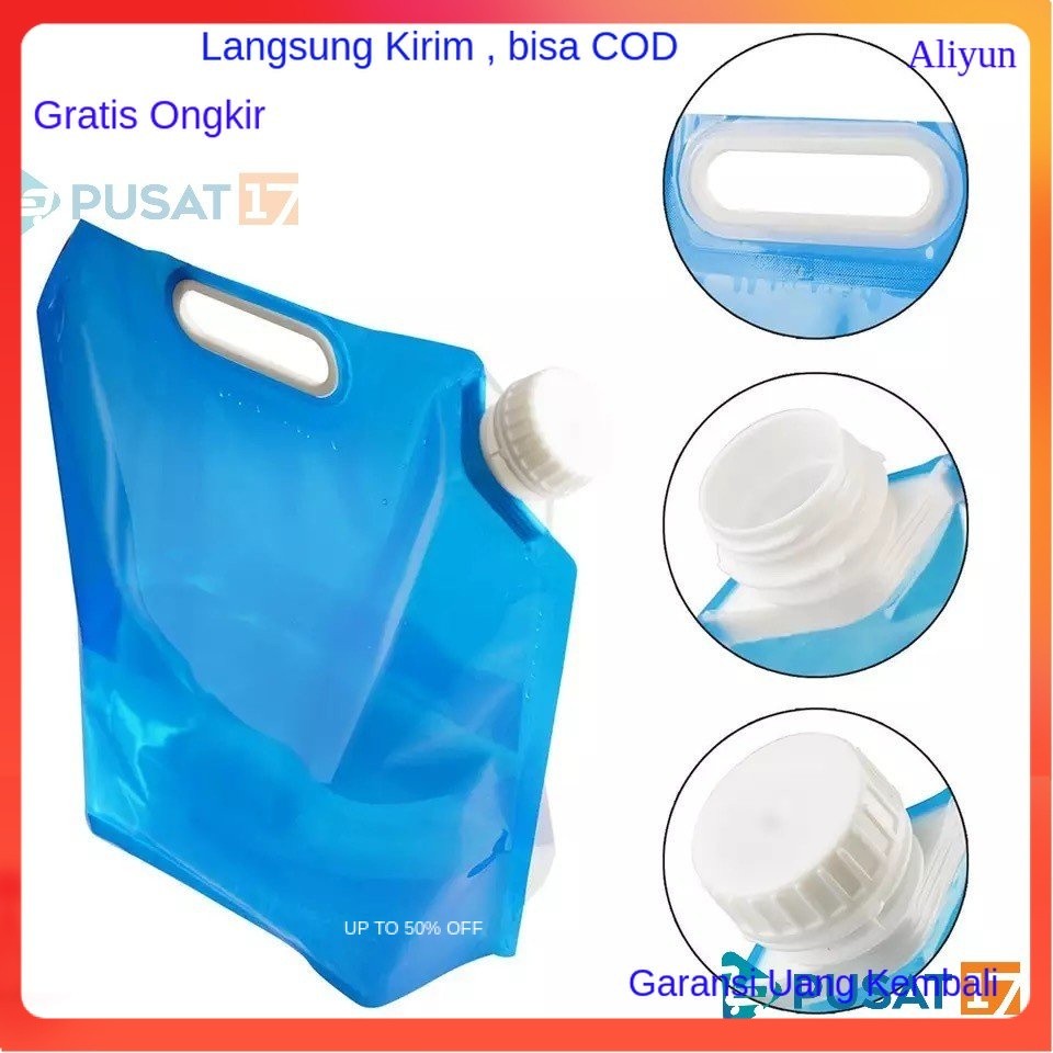 Tas Kantong Plastik Air Lipat 5 Liter 10 Liter / Water Tank Portable Alat Hampers Asesoris Asesories