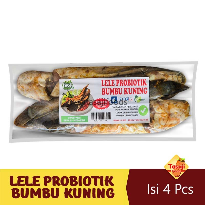 

Lele Probiotik Bumbu Kuning Isi 4 Ekor Frozen Food